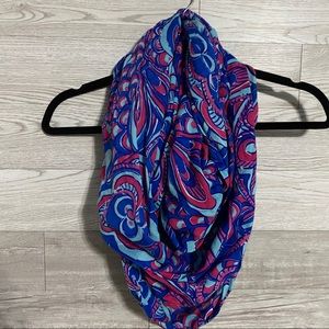 Lilly Pulitzer Pink Blue & Purple Infinity Scarf